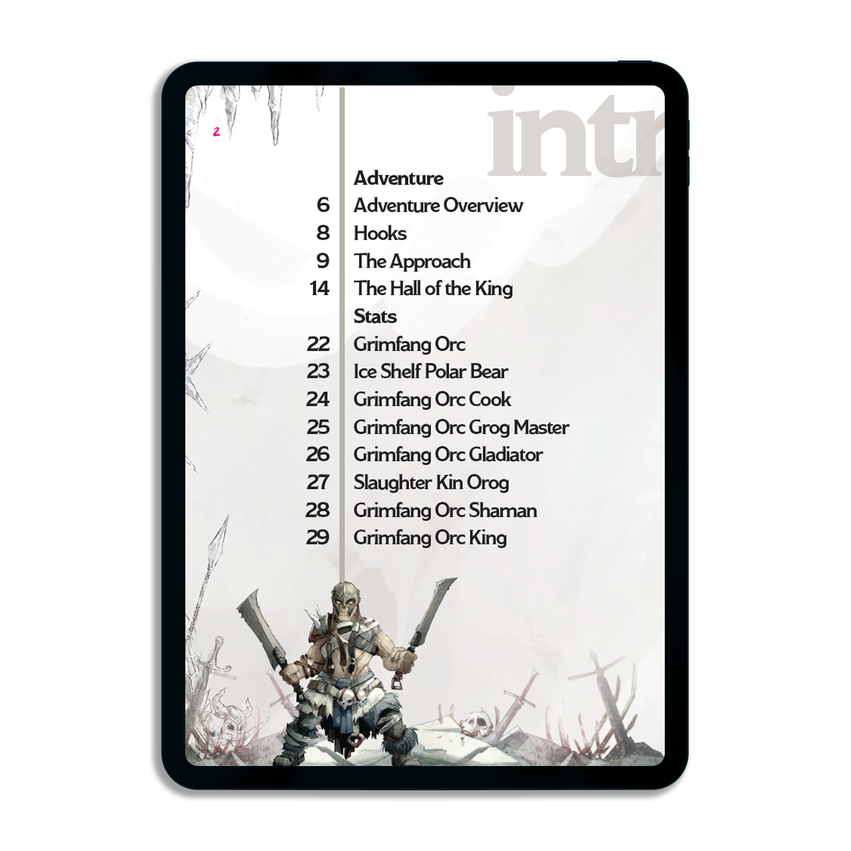 Epic Encounters: Hall of the Orc King (PDF)